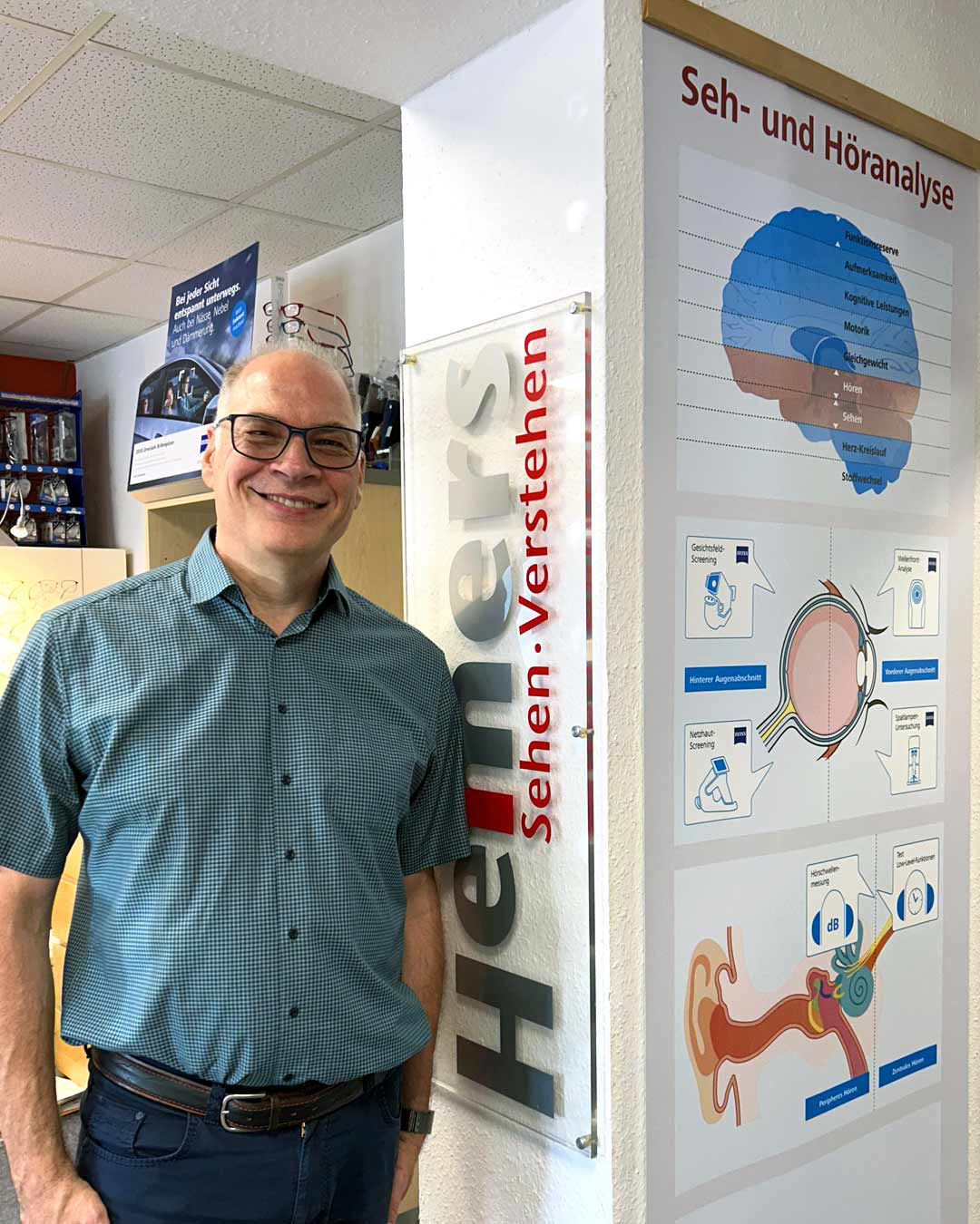 Heimers in seinem Geschäft